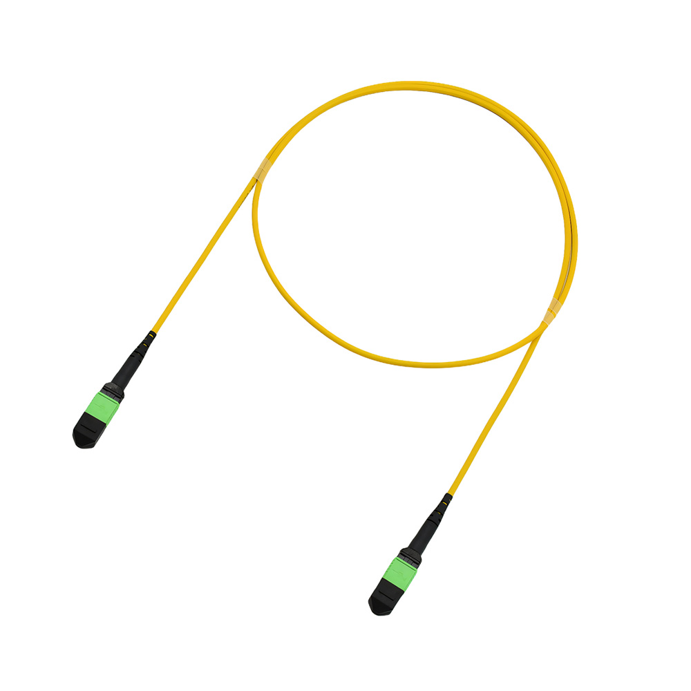 Fiber Optic Patch Cable|Fiber Optic Patchcord MPO-MPO M to M 8 Cores Type B Single Mode OS2 G657A1 ≤0.70dB 3.0mm OFNR Riser 1m (3ft)