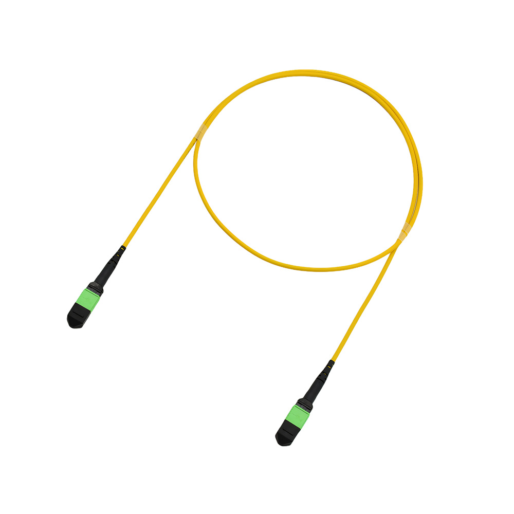 Fiber Optic Patch Cable|Fiber Optic Patchcord US Conec MTP-MTP F to F 8 Cores Type B Single Mode OS2 G657A1 ≤0.70dB 3.0mm OFNR Riser 1m (3ft)