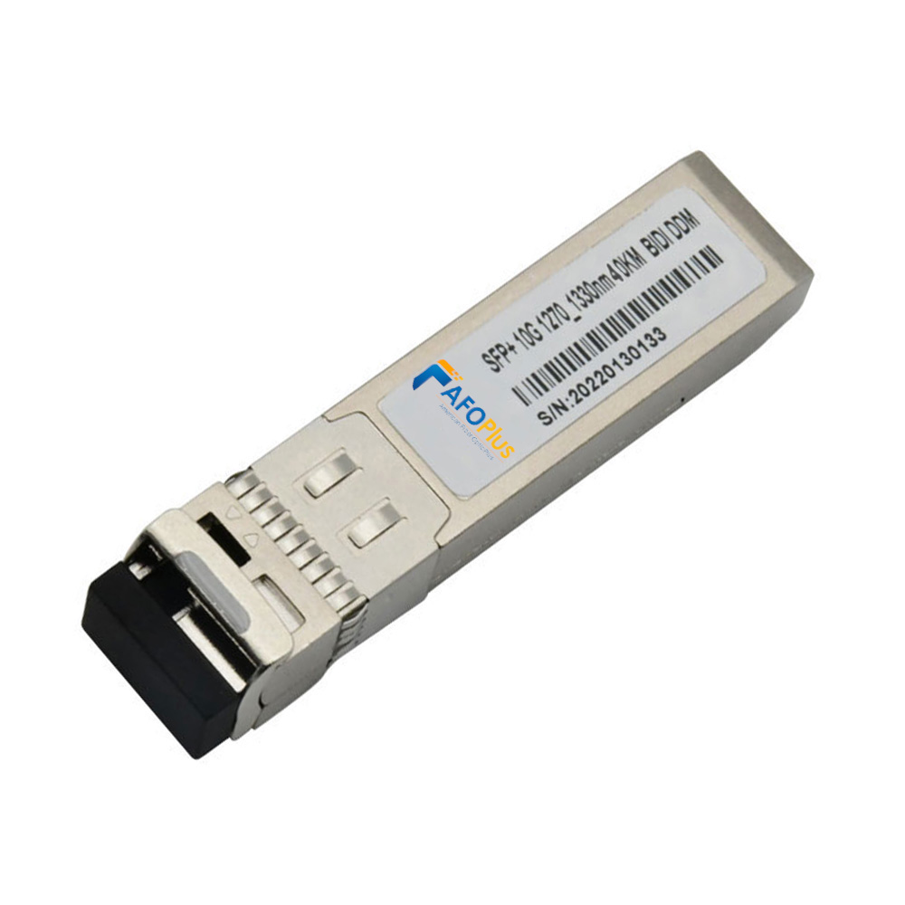Fiber Optical Transceiver|Optical Module Cisco Compatible 10G SFP+ BiDi TX1270nm RX1330nm 40km LC/UPC Single Mode