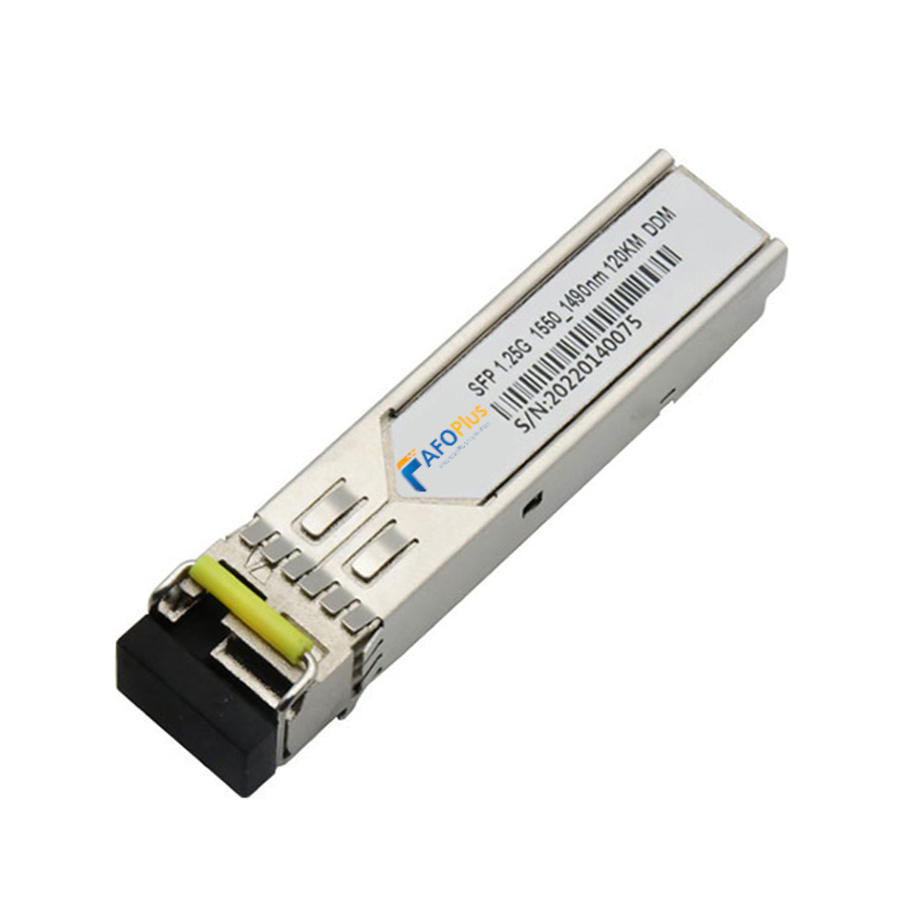 Fiber Optical Transceiver|Optical Module Cisco Compatible 1.25G SFP BiDi TX1550nm RX1490nm 120km LC/UPC Single Mode
