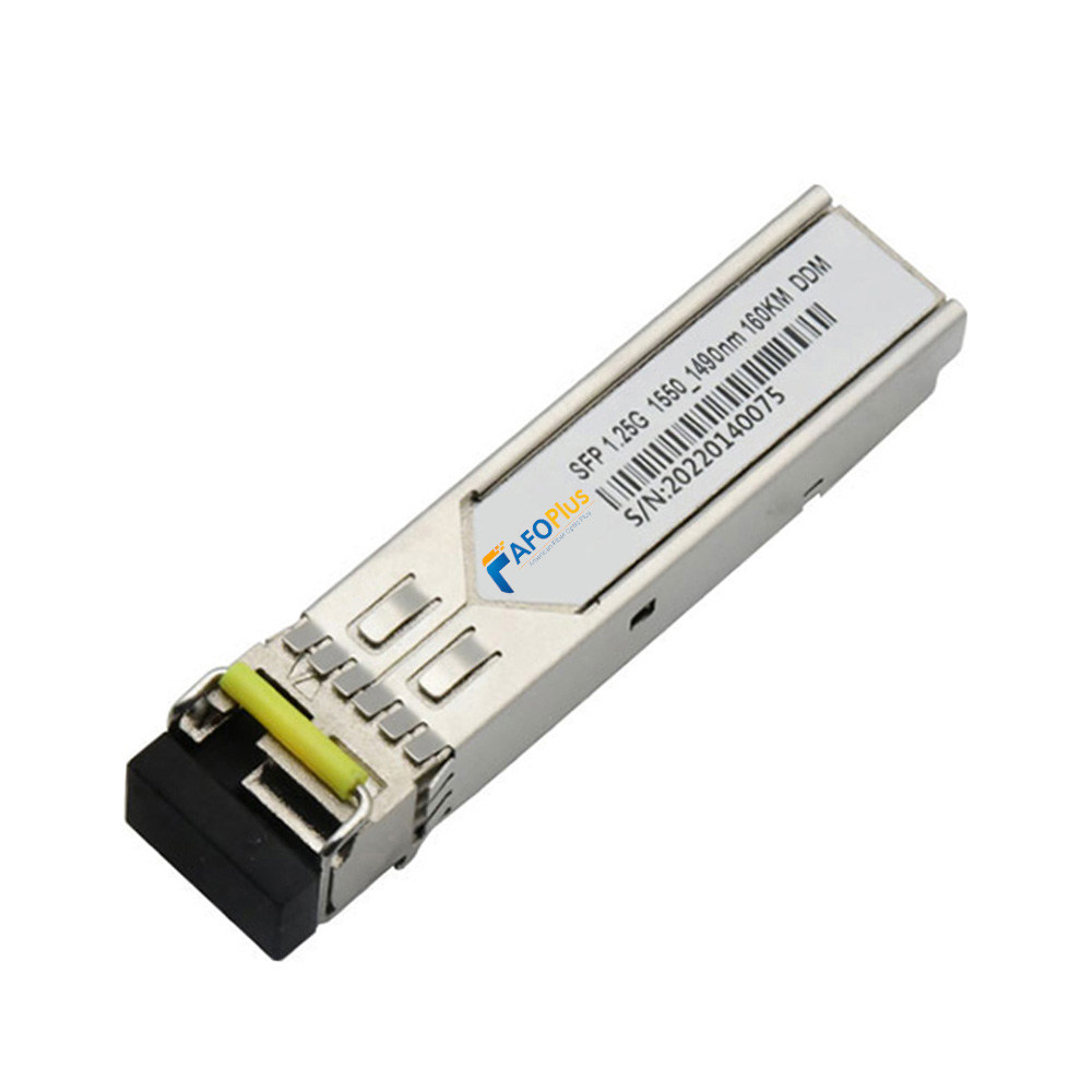 Fiber Optical Transceiver|Optical Module Cisco Compatible 1.25G SFP BiDi TX1550nm RX1490nm 160km LC/UPC Single Mode