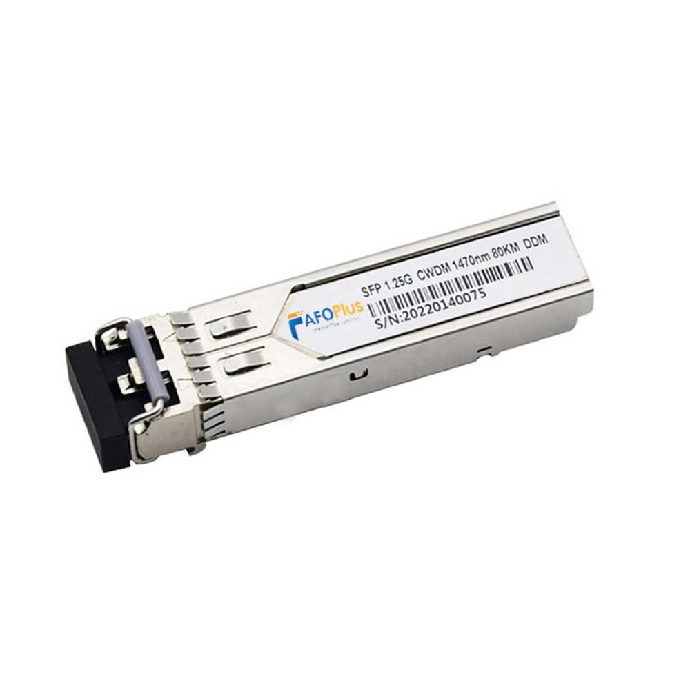 Fiber Optical Transceiver|Optical Module Cisco Compatible CWDM 1.25G SFP 1470nm 80km Duplex LC/UPC Single Mode
