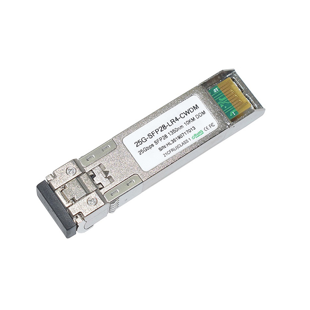Fiber Optical Transceiver|Optical Module Cisco Compatible CWDM 25G SFP28 1350nm 10km Duplex LC/UPC Single Mode
