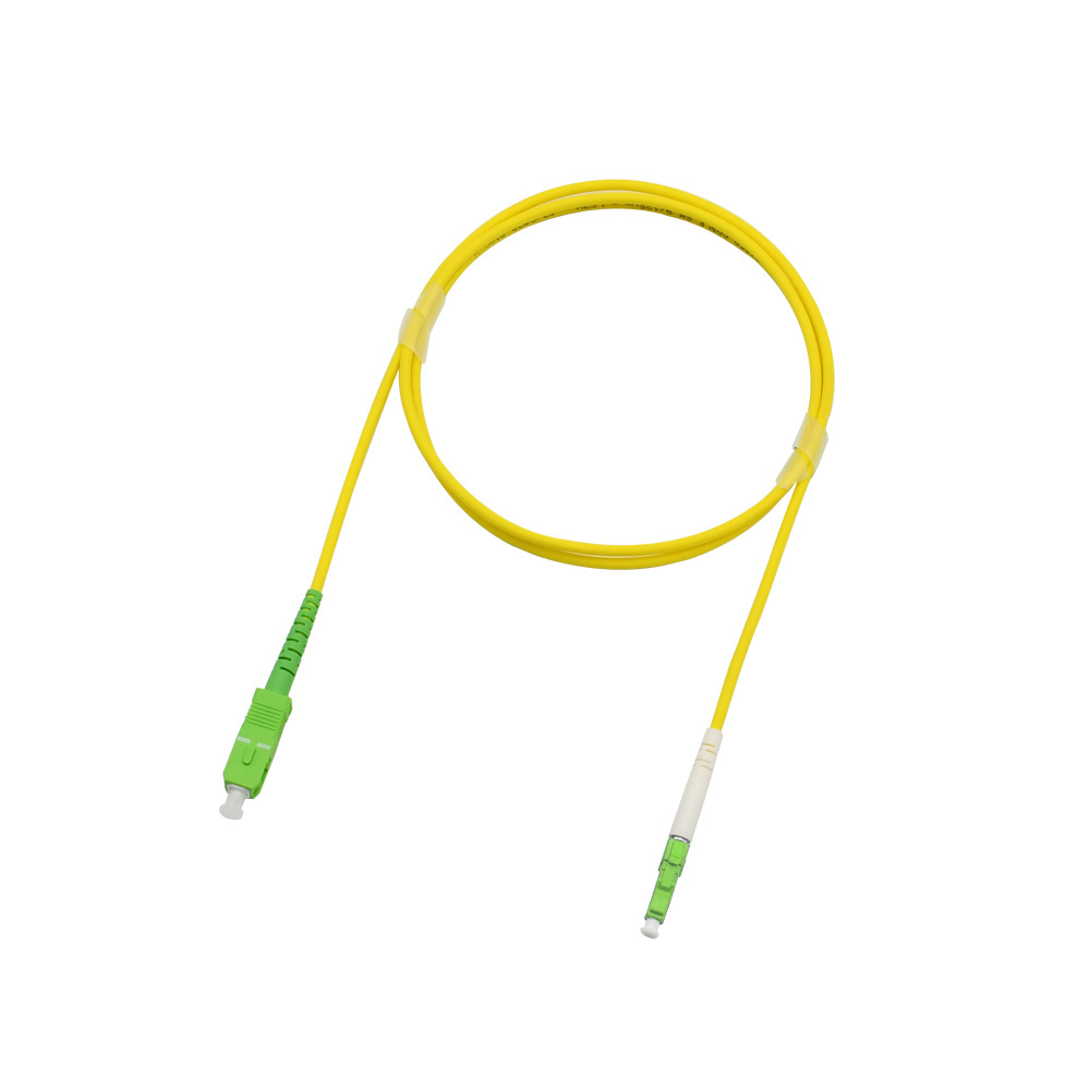 Fiber Optic Patch Cable|Fiber Optic Patchcord LC/APC-SC/APC Single Mode OS2 Corning Ultra Simplex 2.0mm OFNR Riser 5m(16.5ft)