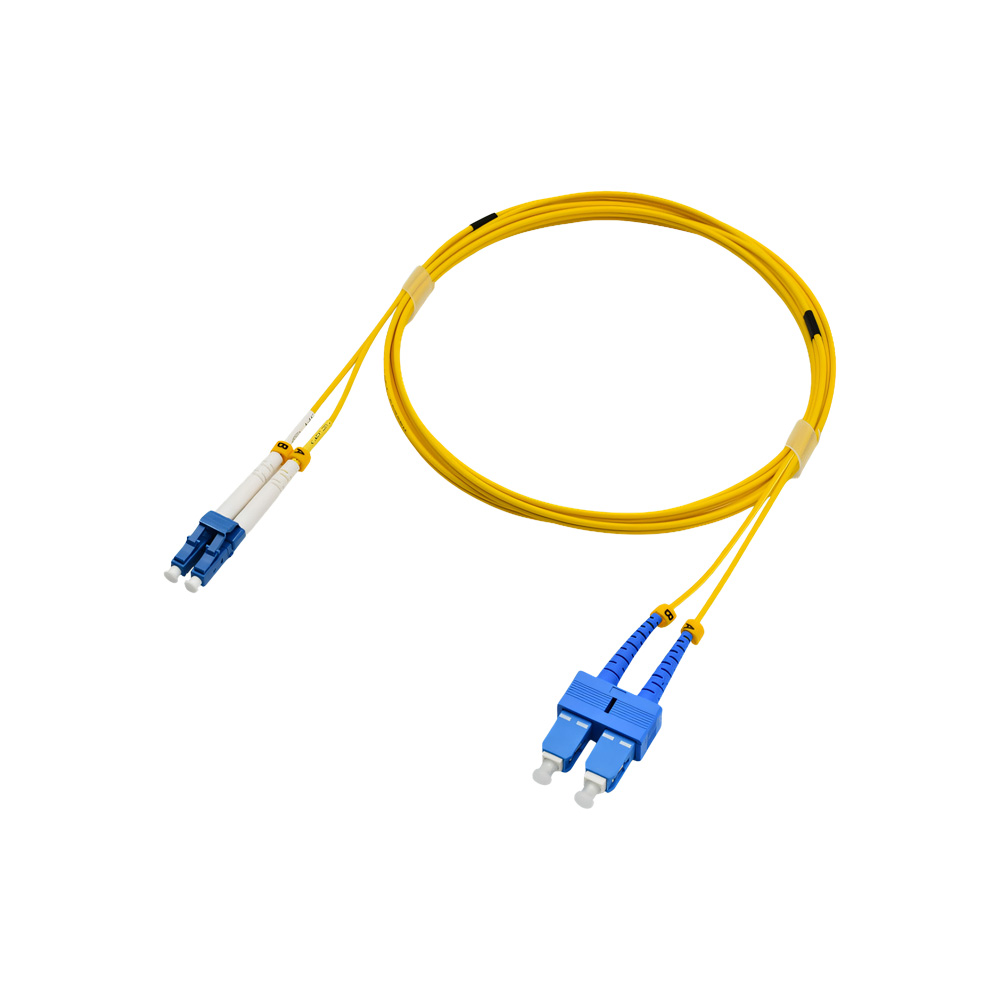 Fiber Optic Patch Cable|Fiber Optic Patchcord LC/UPC-SC/UPC Single Mode OS2 Corning Ultra Duplex 2.0mm Flame Retardant LSZH 5m(16.5ft)