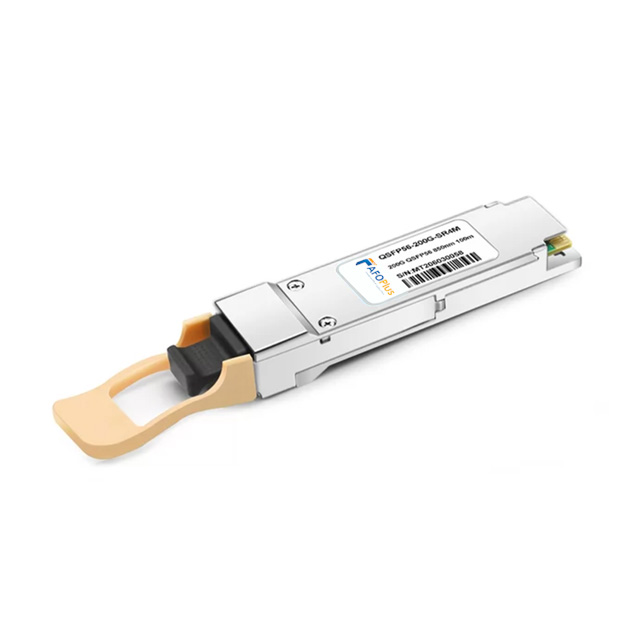 Fiber Optical Transceiver|Optical Module 200G QSFP56 SR4 850nm 100m DOM MPO-12/UPC Breakout to 4 x 50G-SR NVIDIA Compatible