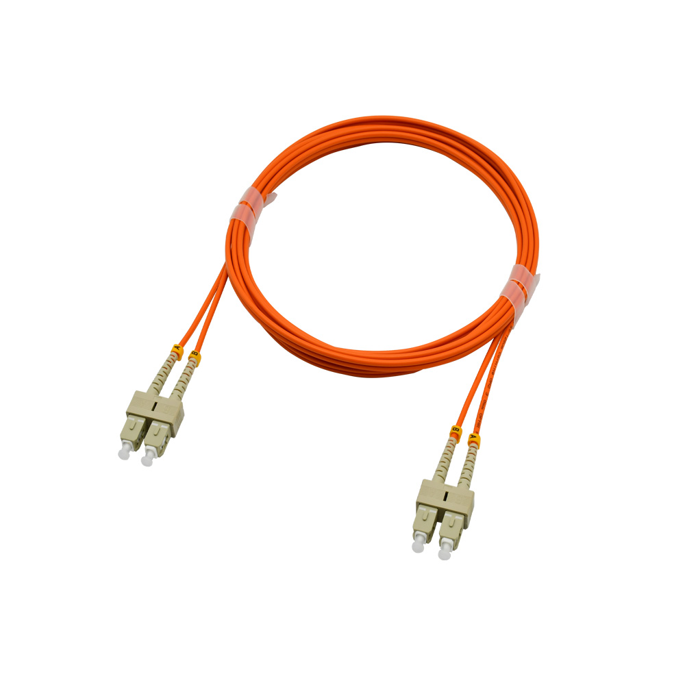 Fiber Optic Patch Cable|Fiber Optic Patchcord SC/PC-SC/PC Multimode OM1 62.5/125um Duplex 2.0mm OFNR Riser 5m(16.5ft)