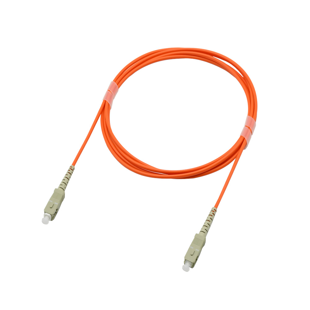 Fiber Optic Patch Cable|Fiber Optic Patchcord SC/PC-SC/PC Multimode OM1 62.5/125um Simplex 2.0mm Flame Retardant LSZH 1m(3ft)